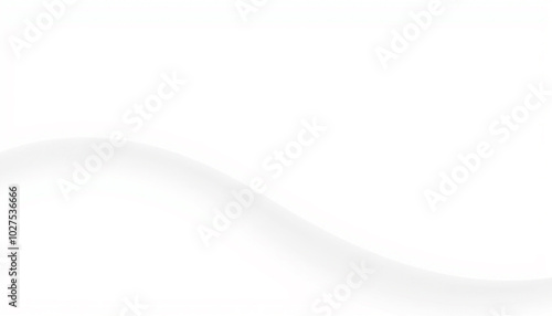 Clean white with a minimal wavy line Background design