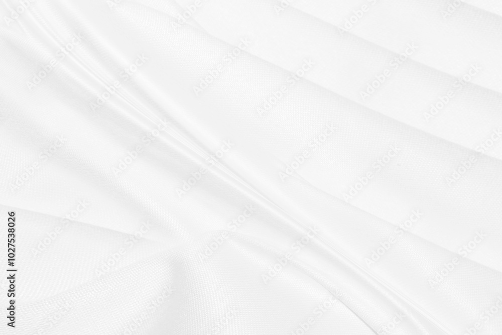 Fototapeta premium beauty white abstract smooth curve soft fabric shape decorate fashion textile background