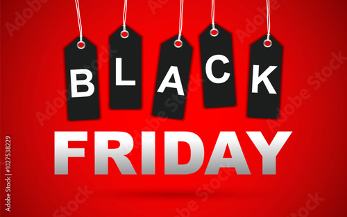 Creative Black Friday sale social media post template. vector illustration
