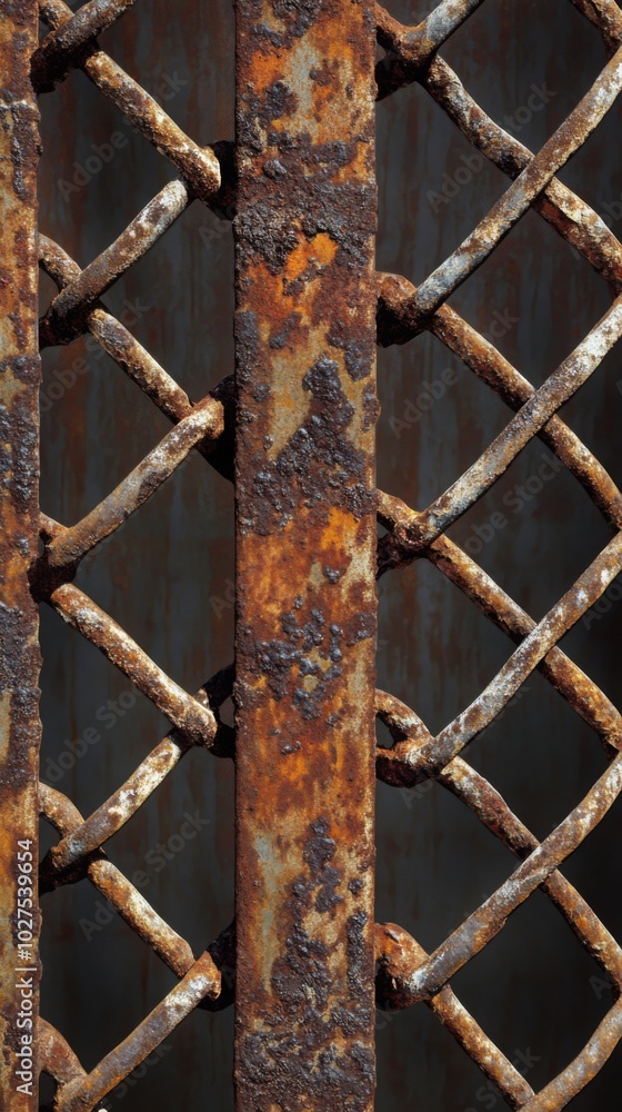 Rusty Chain Link Pattern Background Rusty Chain Link Pattern Background