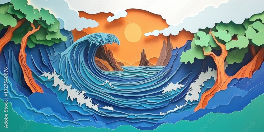 Explore the stunning ocean landscape on an adventurous island journey, Adventurous Island Ocean Landscape Explore the stunning ocean landscape on an adventurous island journey, Adventurous Island Ocean Landscape