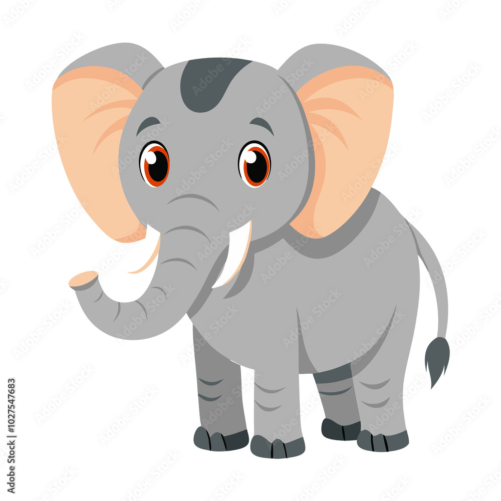 Fototapeta premium Elephant Illustration of Wild Animals Cartoon