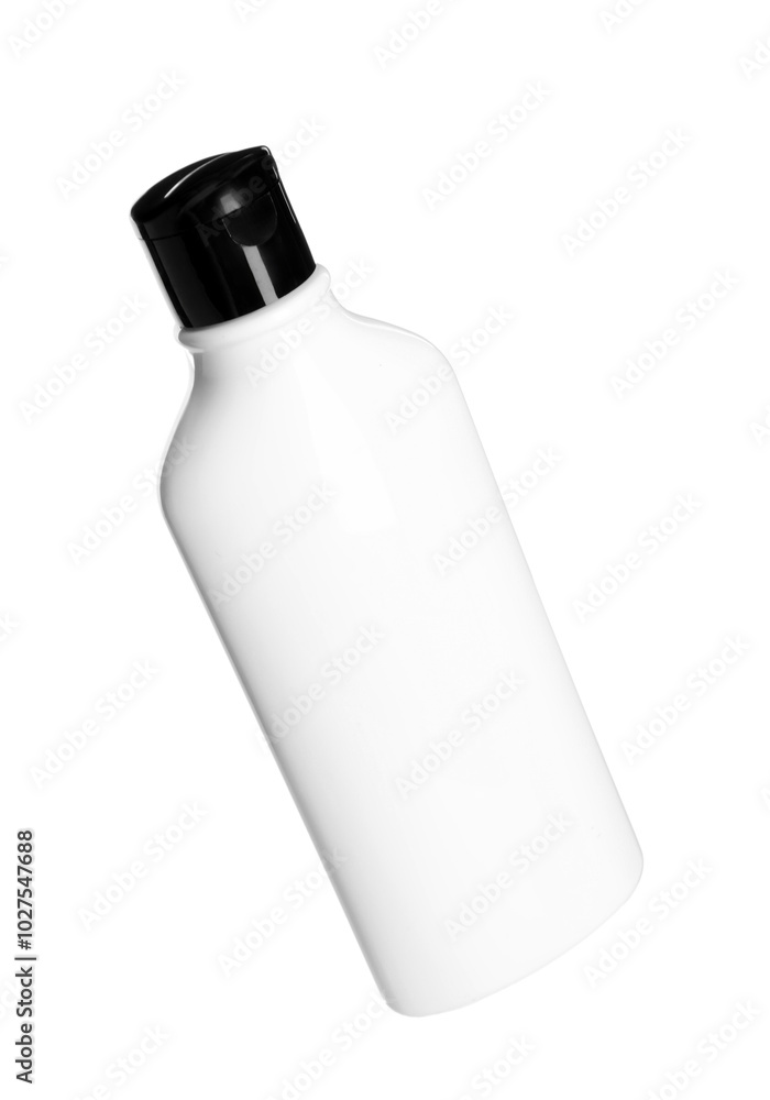 Shampoo in bottle isolated on white. Personal care product Shampoo in bottle isolated on white. Personal care product