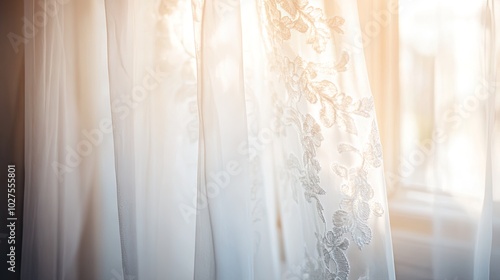 Light Filtering Through Elegant Sheer Curtains