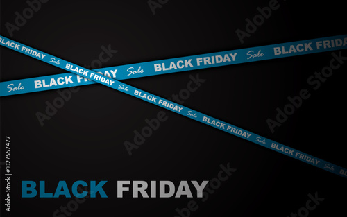 Black Friday Sale Banner. Modern Black Friday Web Banner Design Template.