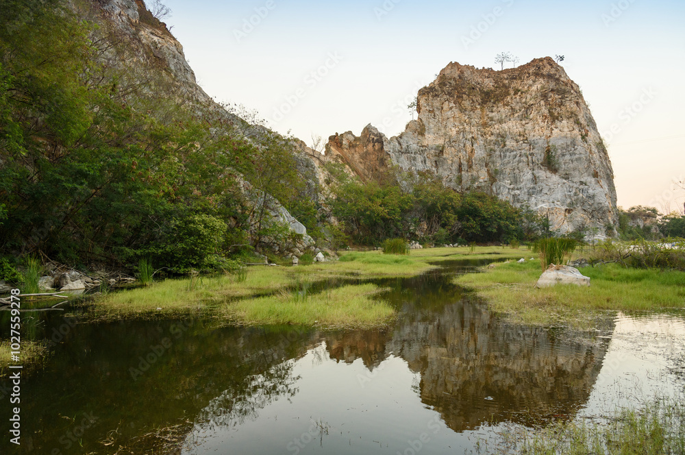 rock mountain or snake mountain in Ratchaburi, Thailand. rock mountain or snake mountain in Ratchaburi, Thailand.