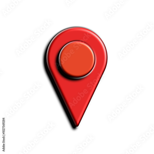 3D Realistic Location map pin gps pointer markers vector illustration for destination.