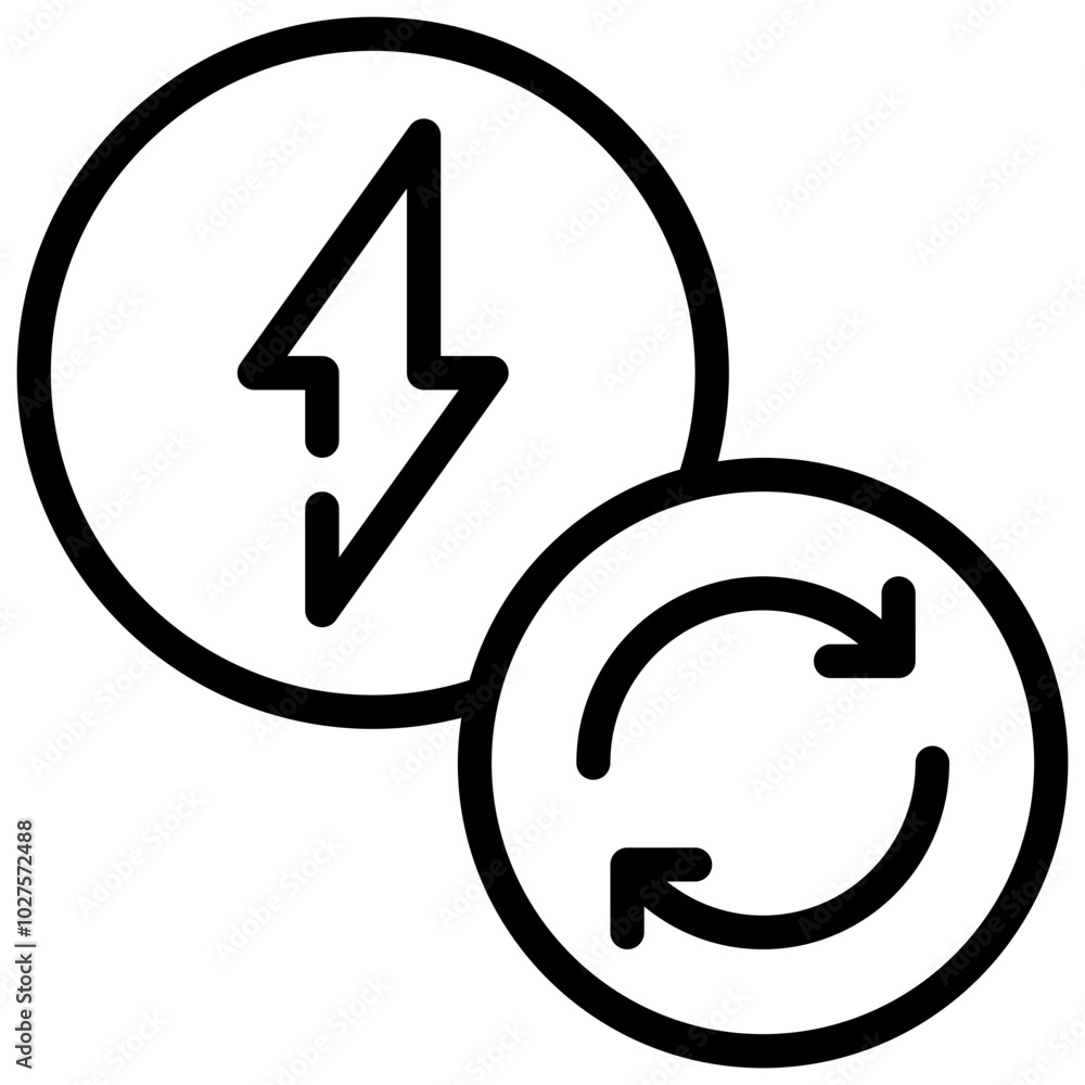 energy renewable reuse green power environment simple line energy renewable reuse green power environment simple line