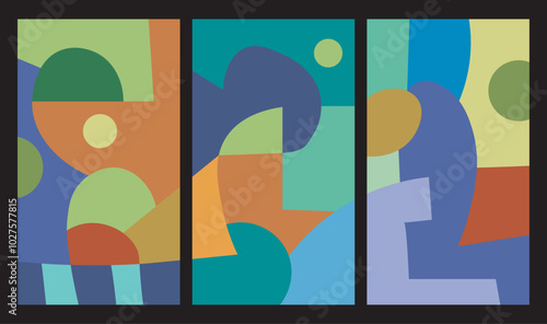 colorful abstract art for wall decoration
