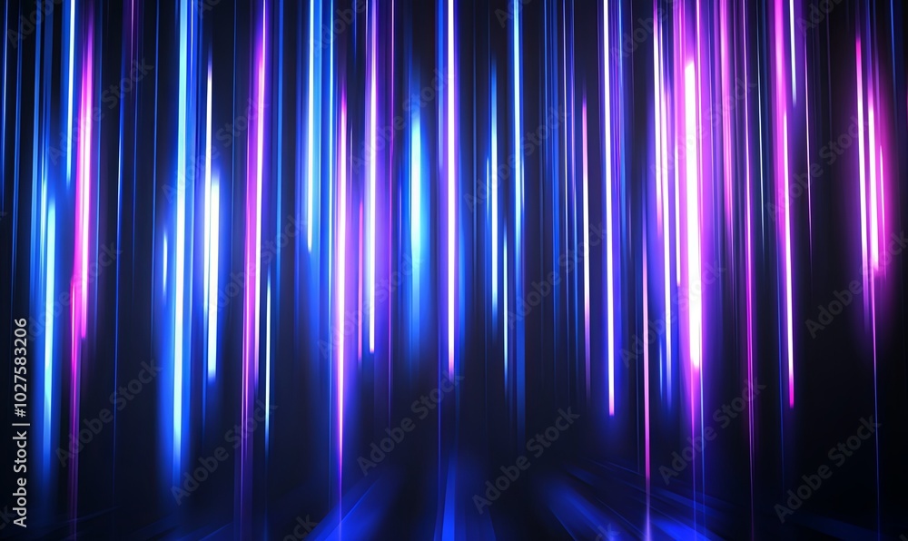 Abstract background with vertical neon lines in blue and pink colors. Abstract background with vertical neon lines in blue and pink colors.