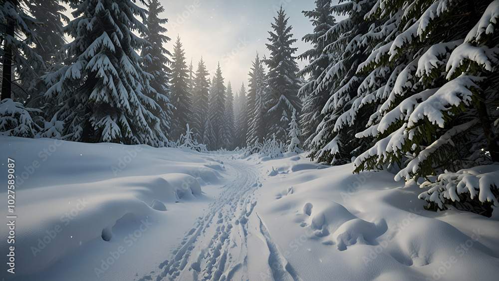 Obraz premium snow in the winter