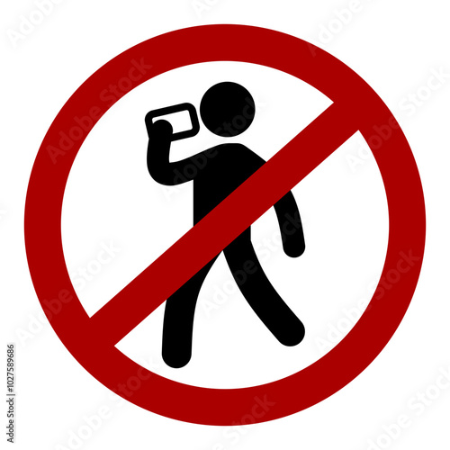 Do not eat while walking