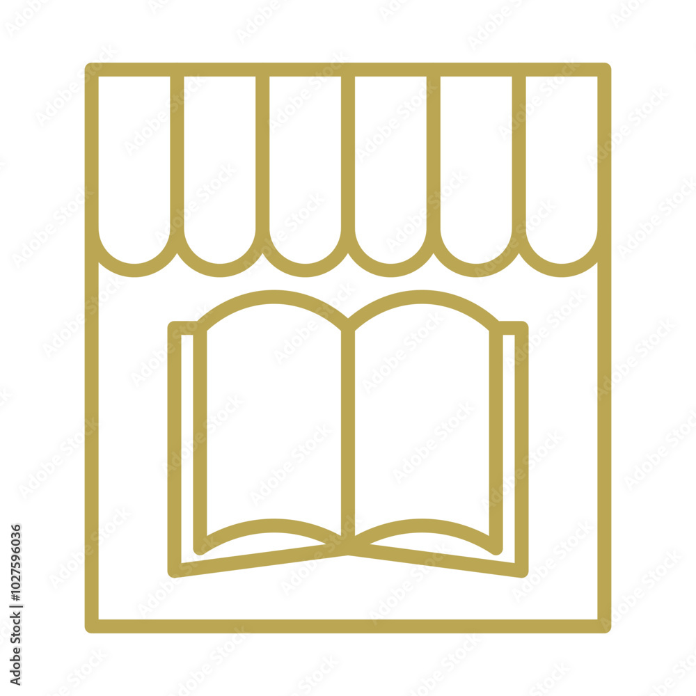 Bookshop icon design Bookshop icon design