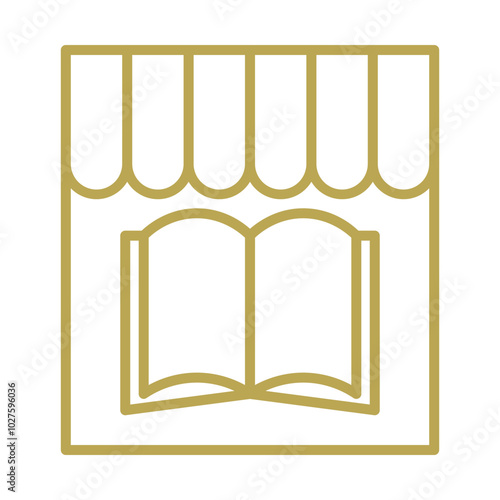 Bookshop icon design