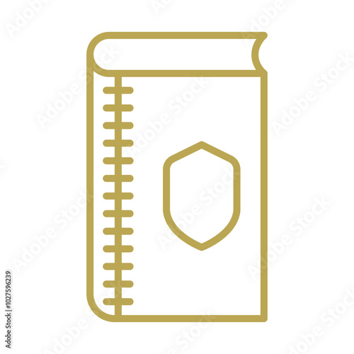 Bookbinding icon design