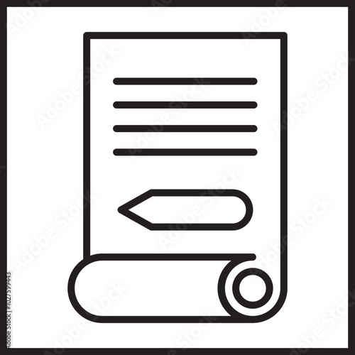 Manuscript Paper icon design