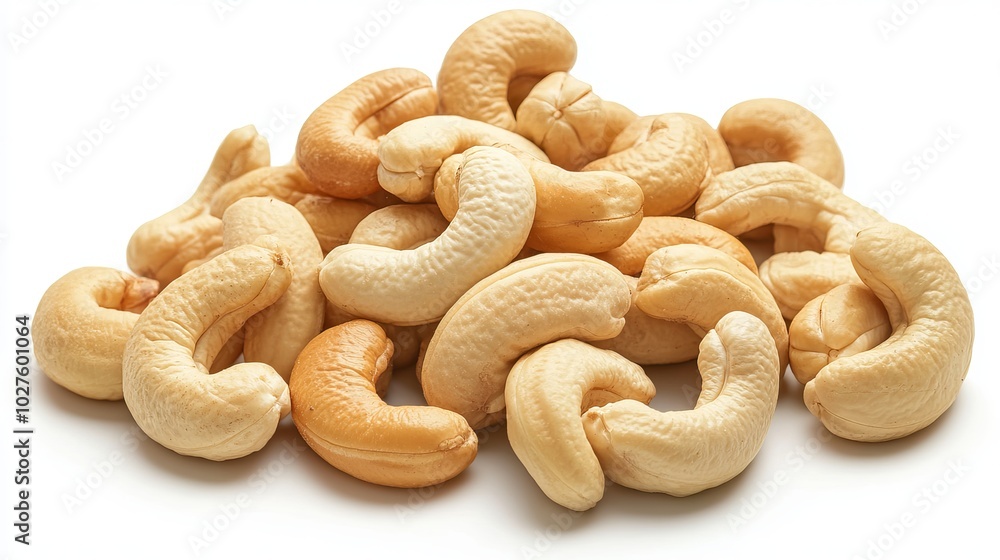 image of the cashews. on a white background. cut off image of the cashews. on a white background. cut off