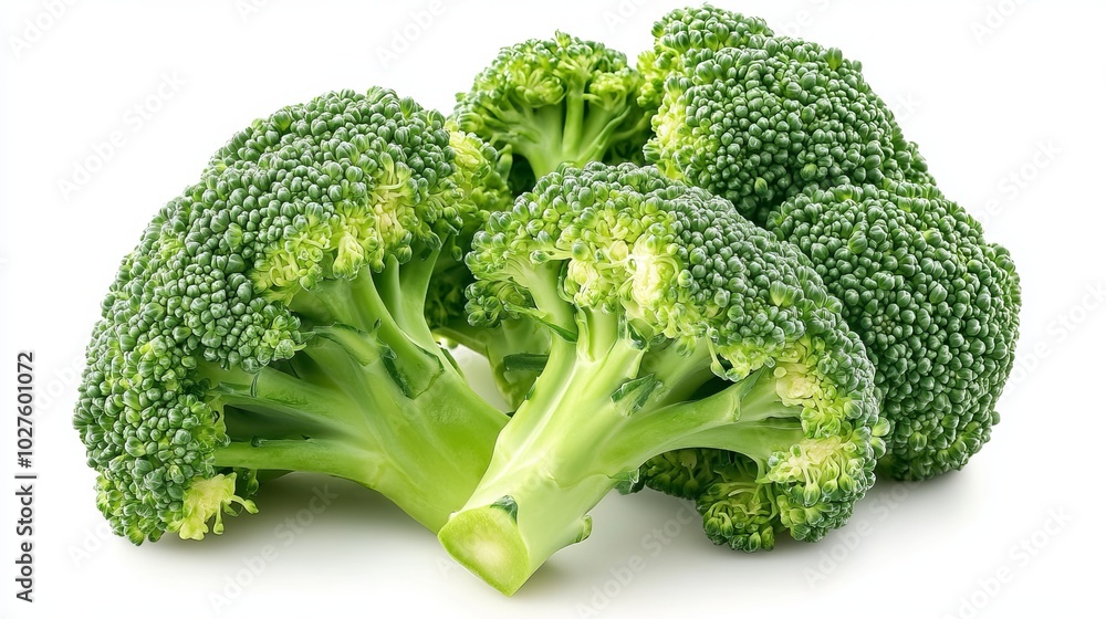 image of the broccoli. on a white background. cut off image of the broccoli. on a white background. cut off