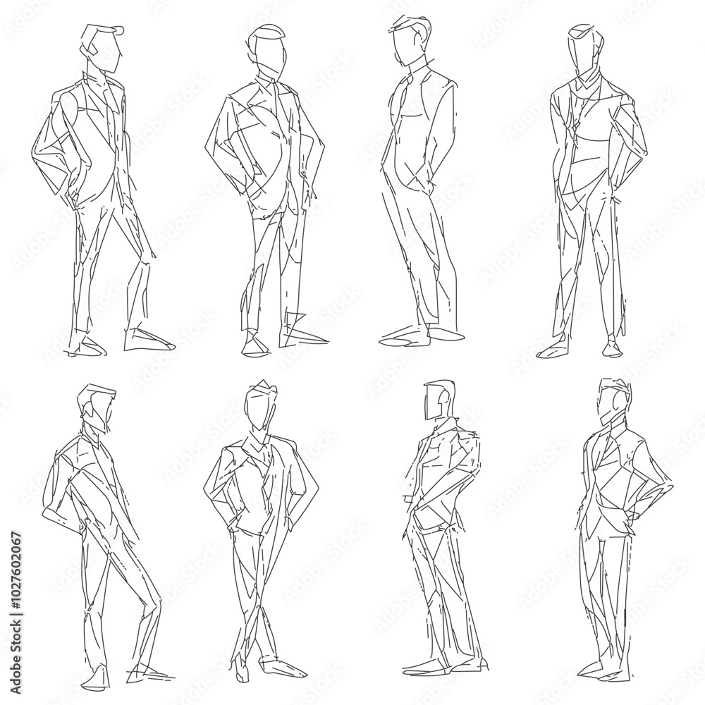 a pencil sketch of a man, strokes on a clean background a pencil sketch of a man, strokes on a clean background