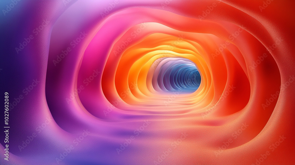 abstract 3D tunnel illustration that evokes a sense of depth and futurism, symbolizing exploration and the journey into unknown realms of technology and imagination abstract 3D tunnel illustration that evokes a sense of depth and futurism, symbolizing exploration and the journey into unknown realms of technology and imagination