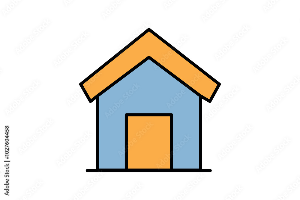 home icon for real estate or property market home icon for real estate or property market
