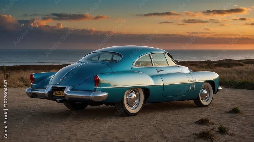 Naklejka premium coastal car
