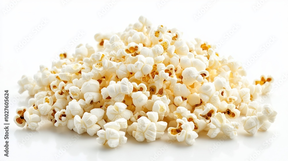 image of the popcorn. on a white background. cut off image of the popcorn. on a white background. cut off