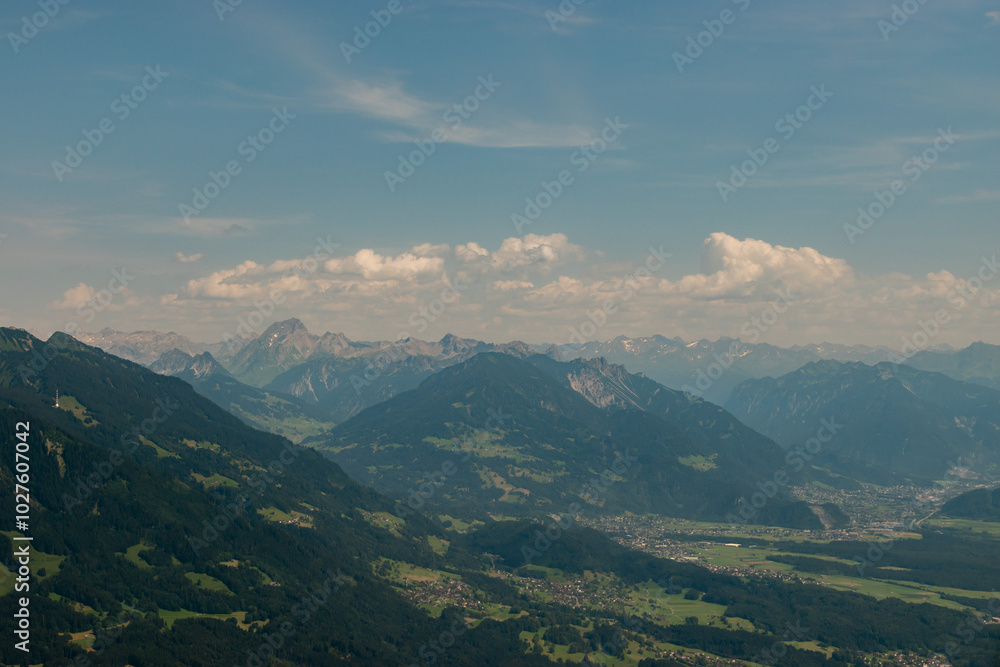 Alpine scenery in the Bludenz area in Vorarlberg in Austria Alpine scenery in the Bludenz area in Vorarlberg in Austria