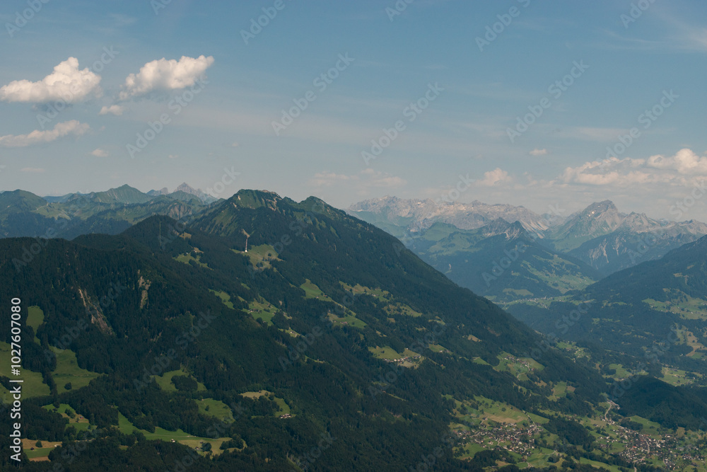 Alpine scenery in the Bludenz area in Vorarlberg in Austria Alpine scenery in the Bludenz area in Vorarlberg in Austria