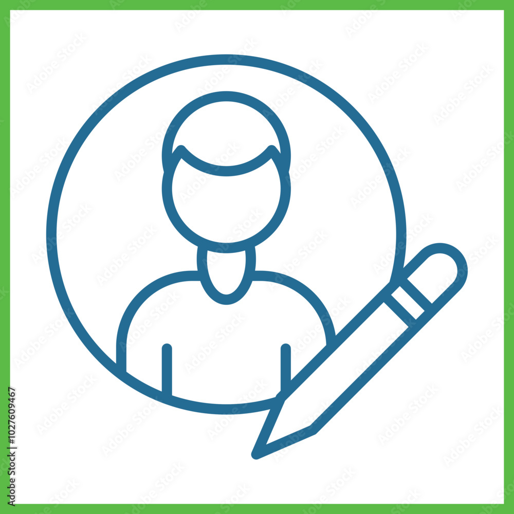 Author icon design Author icon design