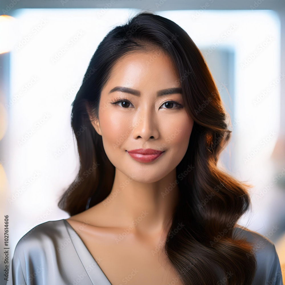 Naklejka premium Makeup Artistry Empowering Beauty and Confidence