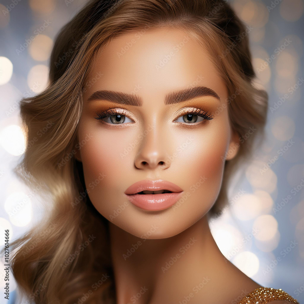 Fototapeta premium Makeup Artistry Empowering Beauty and Confidence
