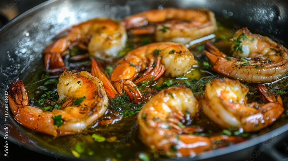 Grilled Shrimp in Flavorful Garlic Butter Sauce Grilled Shrimp in Flavorful Garlic Butter Sauce