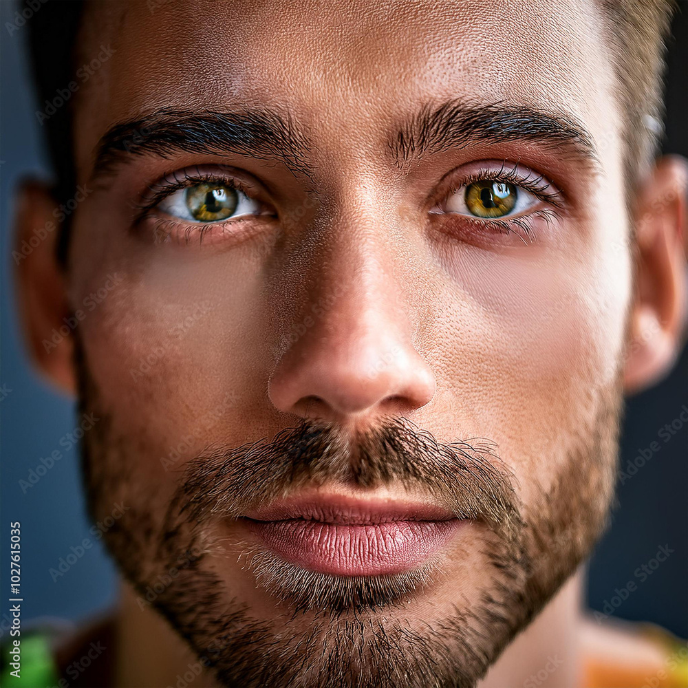 Fototapeta premium Men's Determined Faces Reflecting LGBTQ Solidarity