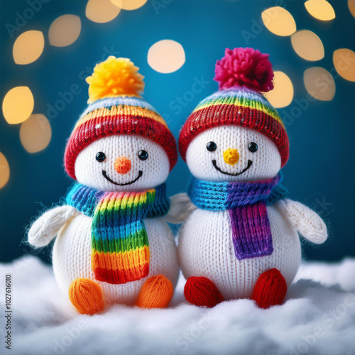 Wallpaper Mural Charming LGBTQ Snowmen Christmas Card 2024 Torontodigital.ca
