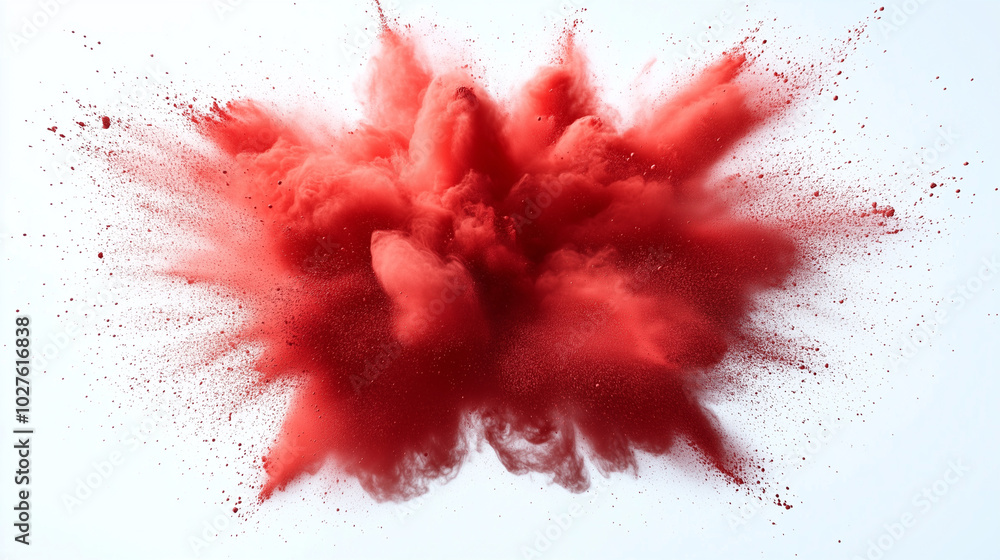 image of a vibrant multi-colored powder explosion. The explosion should feature a seamless transition of colors from red, orange, yellow, green, blue, and purple image of a vibrant multi-colored powder explosion. The explosion should feature a seamless transition of colors from red, orange, yellow, green, blue, and purple
