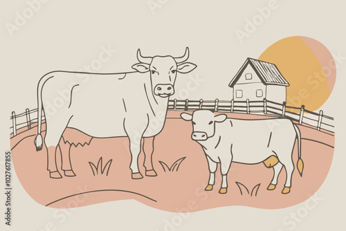 cow and calf