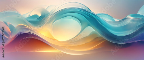 Abstract Background with cool tones Waves