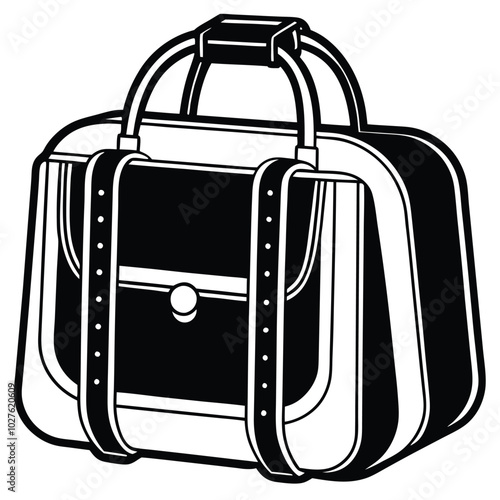 Travel Organizer Bag Vector Icon.