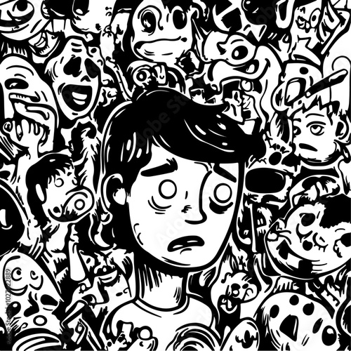 human anxiety, panic and apathy