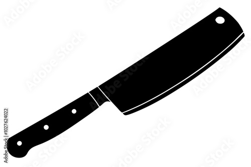 
Butcher knife icon, Butcher knife silhouette vector. Cut of beef meat
