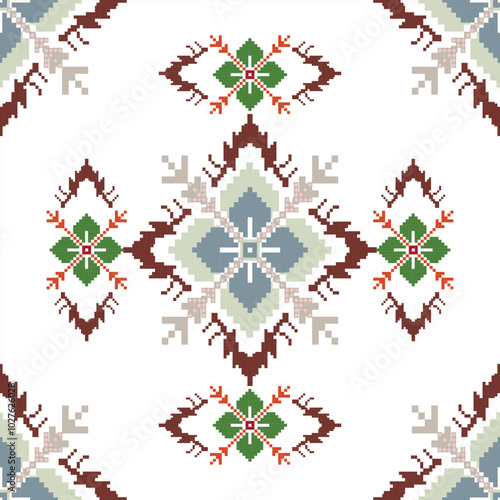Find illustration vector seamless pattern in damask style motif for wallpaper,clothing,curtains,fabric,fashion,and textiles design isolated over white background.In archives eps files.