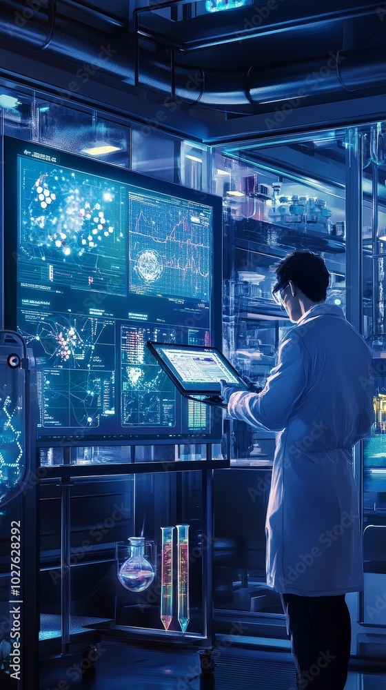 AI Drug Discovery Process in Modern Lab Environment AI Drug Discovery Process in Modern Lab Environment