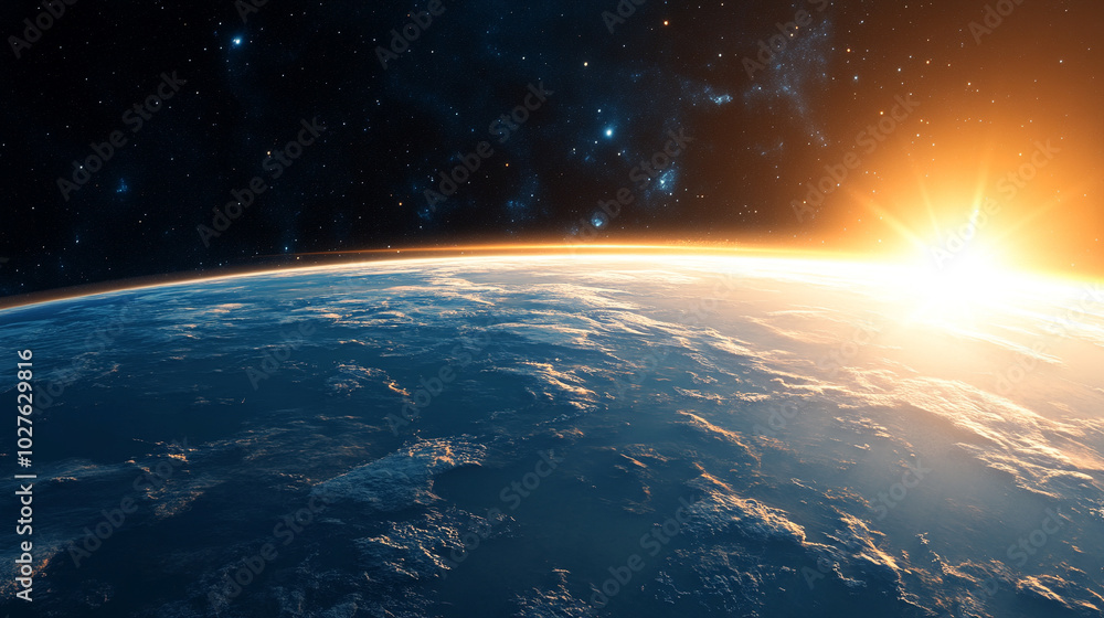 burning planet Earth in space, set against a bright blue backdrop. This powerful visual symbolizes climate change, environmental crisis, and the urgent need for global awareness burning planet Earth in space, set against a bright blue backdrop. This powerful visual symbolizes climate change, environmental crisis, and the urgent need for global awareness