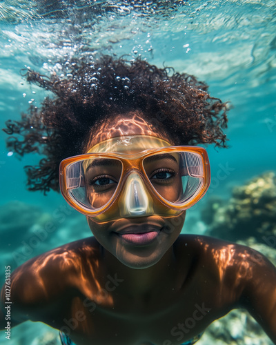 Underwater Smiles with Snorkeling Gear