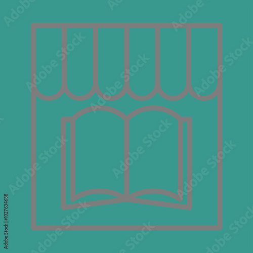 Bookshop icon design