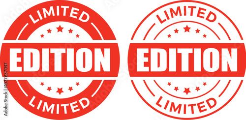 Limited edition stamp sticker icon vector