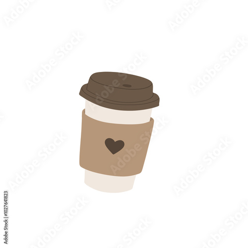 Coffee to go cup illustration 