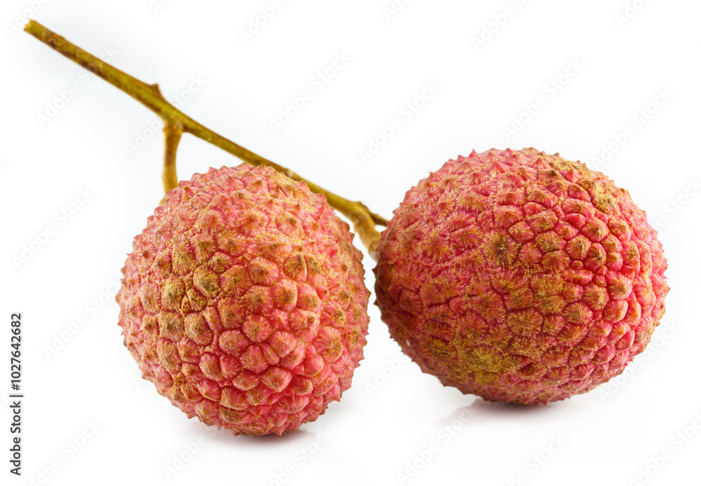 Lychee. Fresh lychees isolated on white Lychee. Fresh lychees isolated on white