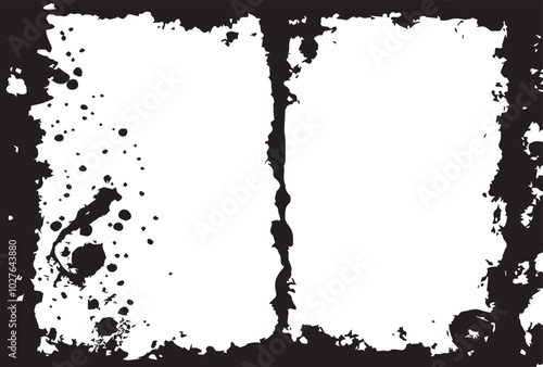 Old paper grunge texture with some termite damage on it